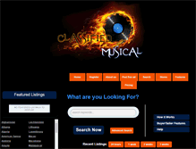 Tablet Screenshot of classifiedmusical.com